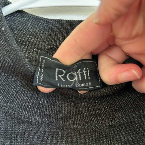 *Excellent Condition* Raffi Italian Merino Wool Mock Turtleneck Sweater for Men - Picture 2 of 5